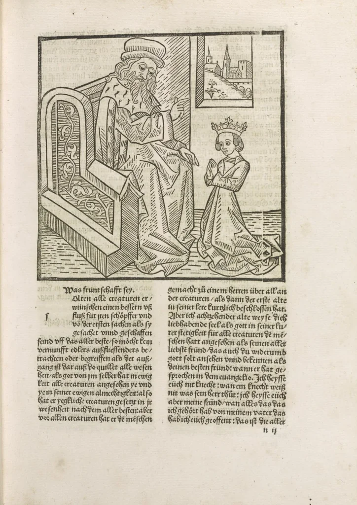 An illustration from Die vier vnd zwenzig Alten, 1500, leaf 162