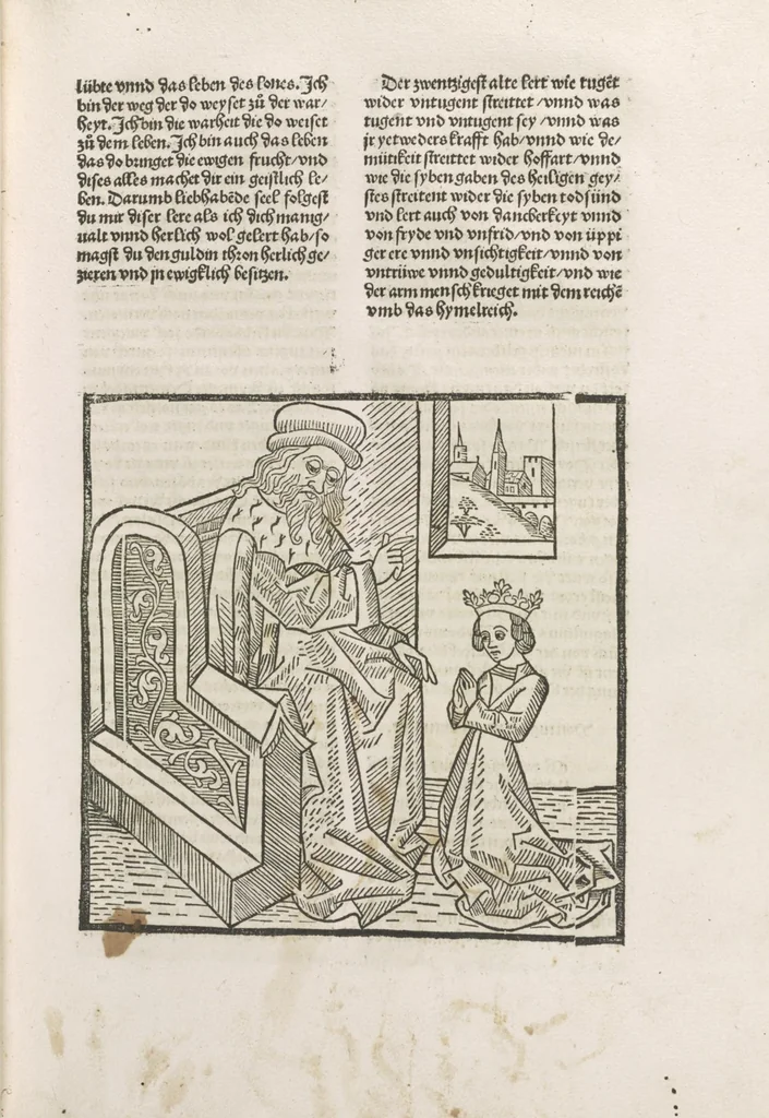 An illustration from Die vier vnd zwenzig Alten, 1500, leaf 178