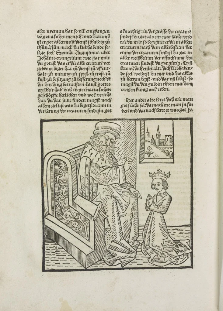 An illustration from Die vier vnd zwenzig Alten, 1500, leaf 19