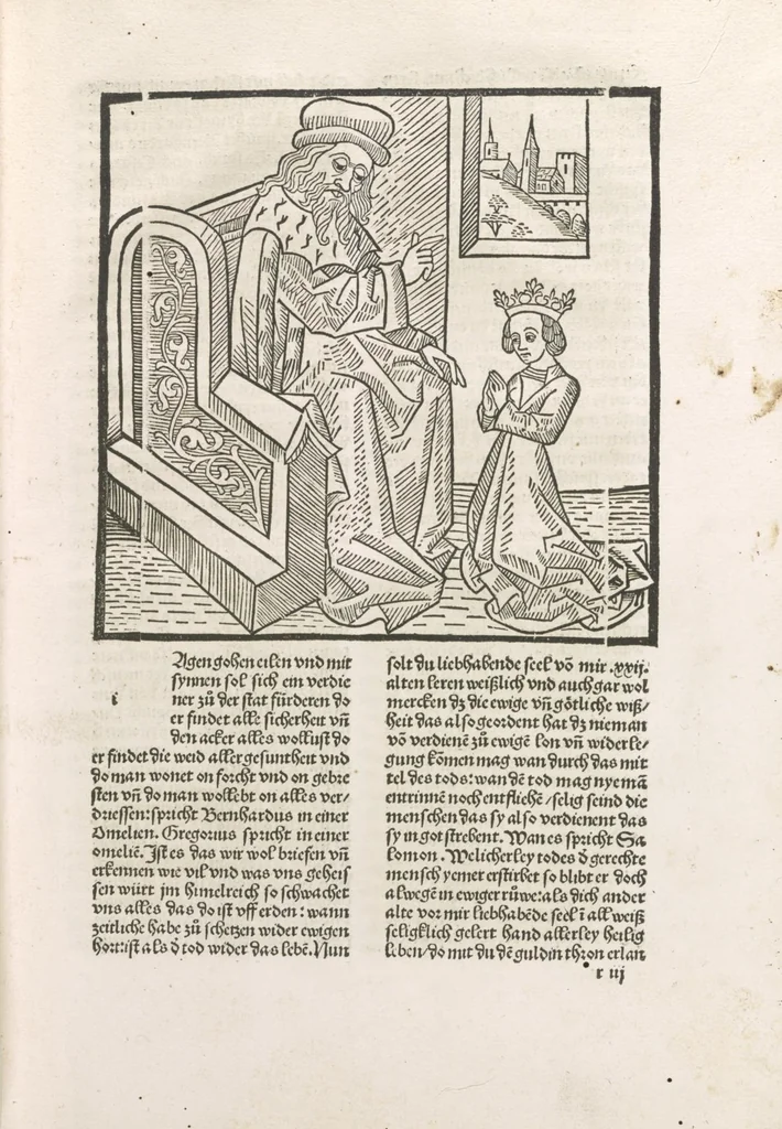 An illustration from Die vier vnd zwenzig Alten, 1500, leaf 216