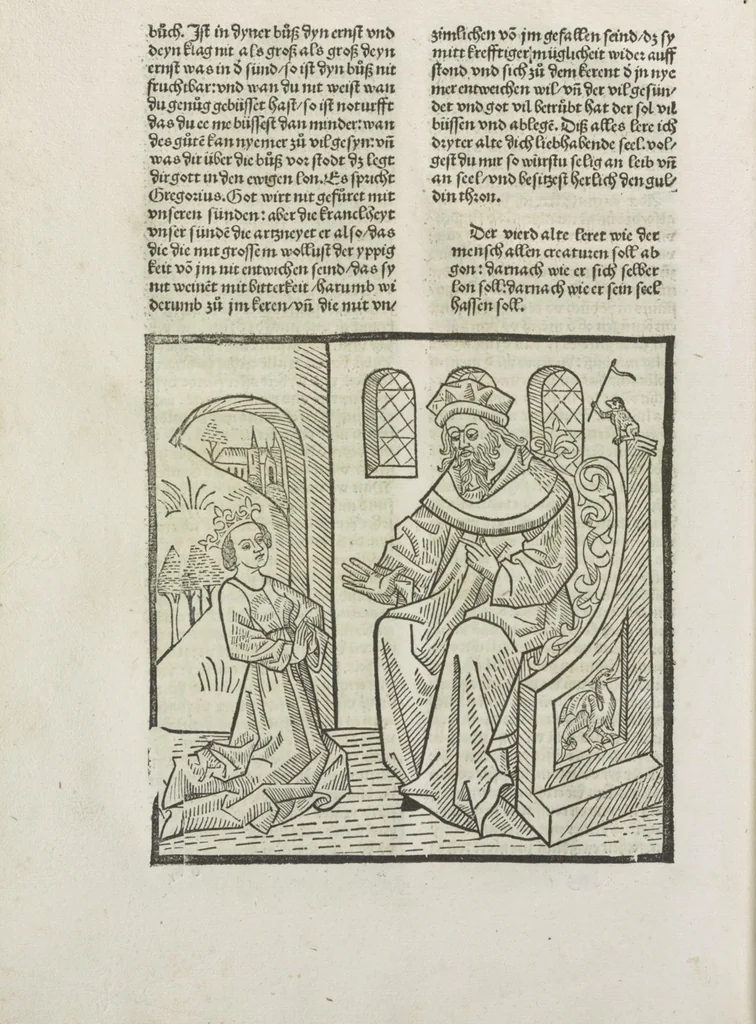 An illustration from Die vier vnd zwenzig Alten, 1500, leaf 29
