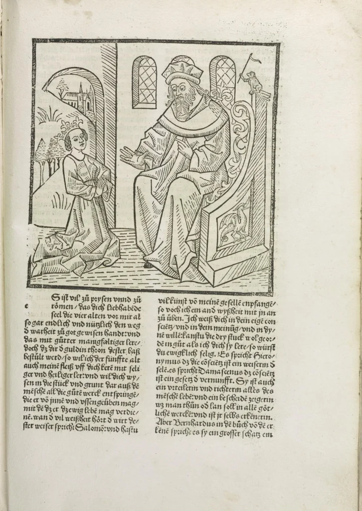 An illustration from Die vier vnd zwenzig Alten, 1500, leaf 34