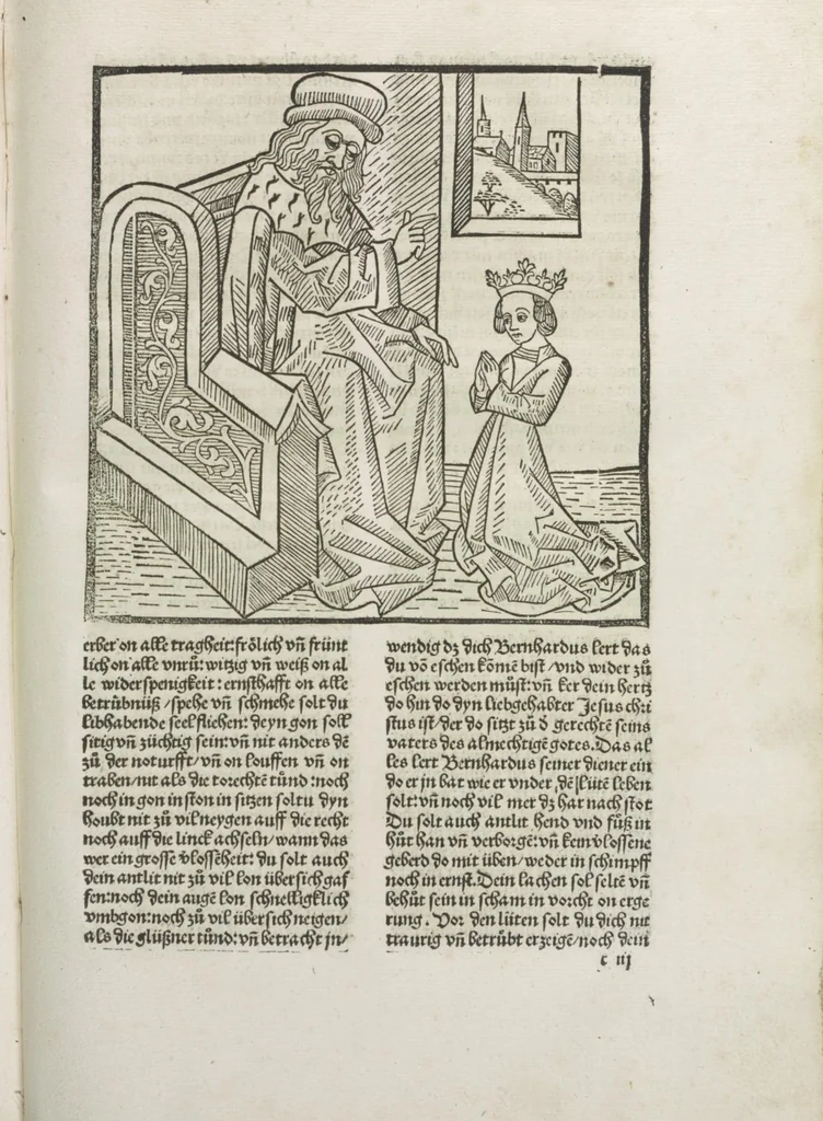 An illustration from Die vier vnd zwenzig Alten, 1500, leaf 40