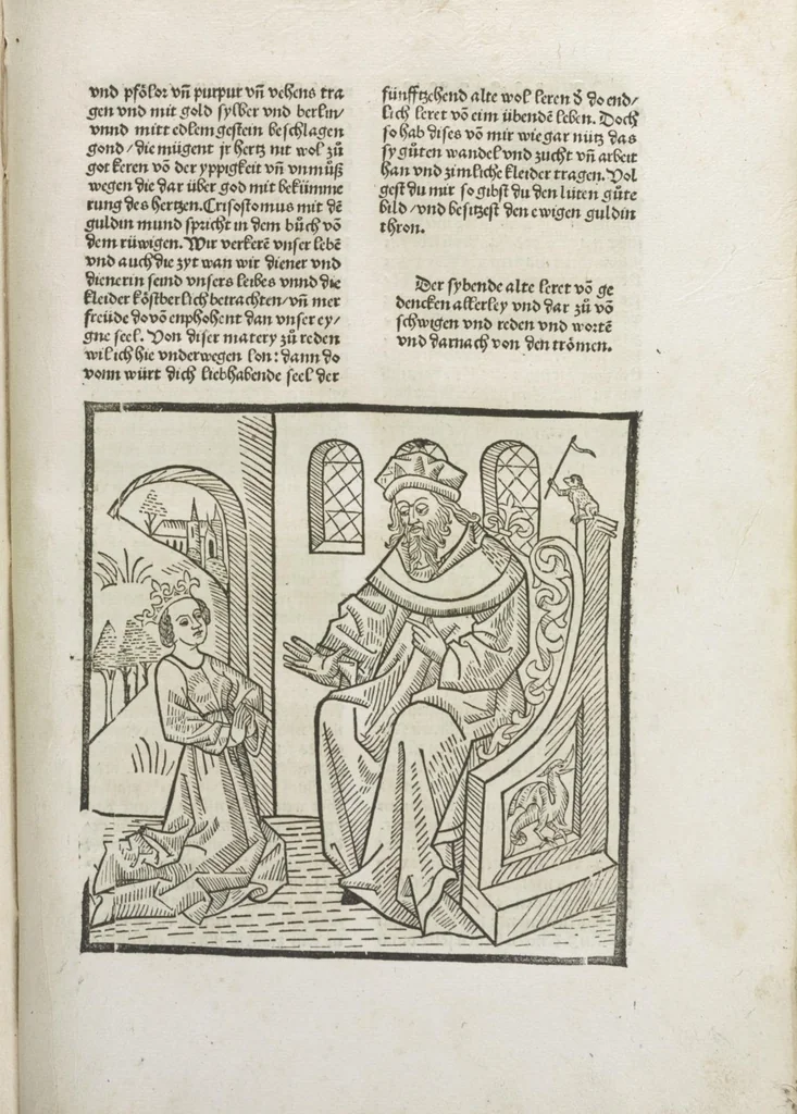 An illustration from Die vier vnd zwenzig Alten, 1500, leaf 44