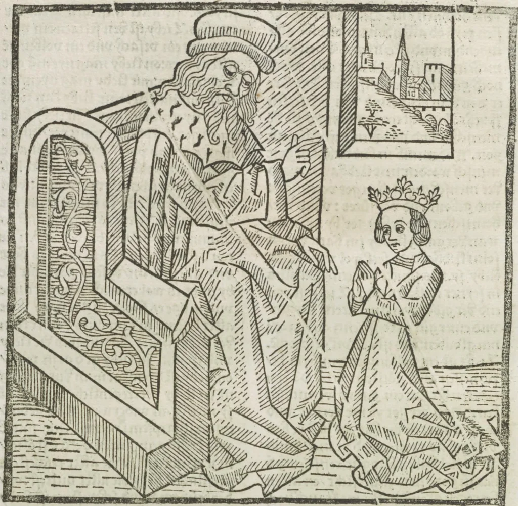 An illustration from Die vier vnd zwenzig Alten, 1500, leaf 50