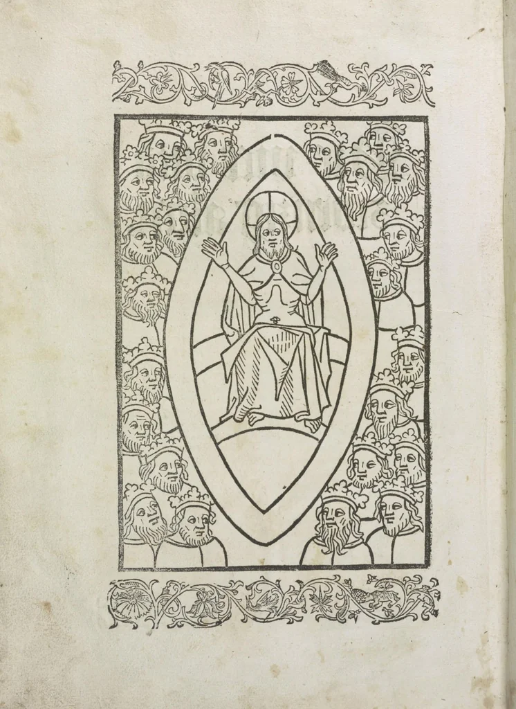 An illustration from Die vier vnd zwenzig Alten, 1500, leaf 9