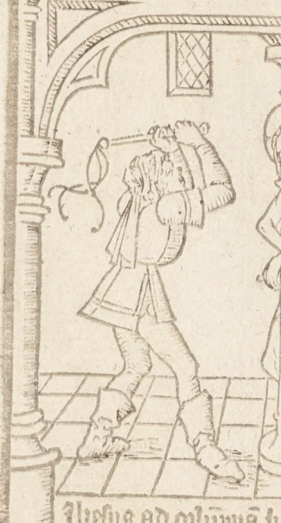 An illustration from Speculum humanae salvationis, 1470, leaf 95