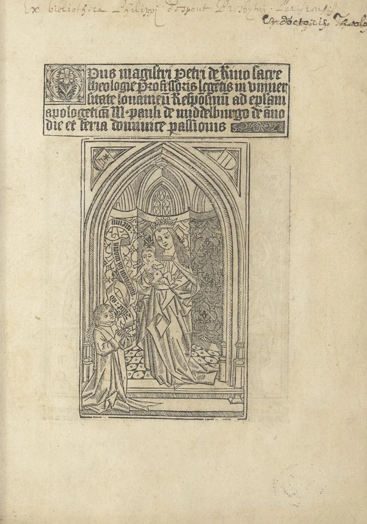 An illustration from Opus responsivum, 1488, leaf 12
