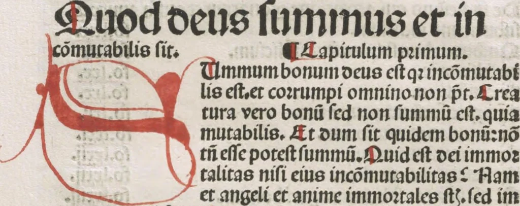 An illustration from De summo bono libri tres Sancti Isidori, Hyspaliensis Episcopi, 1492, leaf 13