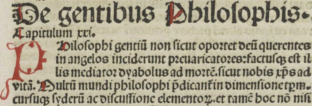 An illustration from De summo bono libri tres Sancti Isidori, Hyspaliensis Episcopi, 1492, leaf 38