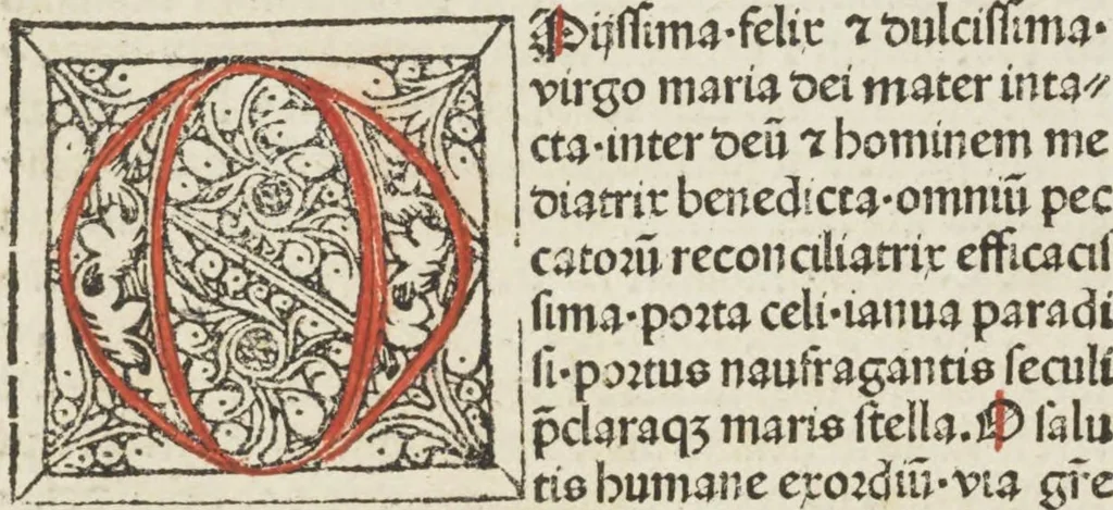 An illustration from Itinerarium seu peregrinatio Beate Virginis [et] Dei genitricis Marie, 1490, leaf 23