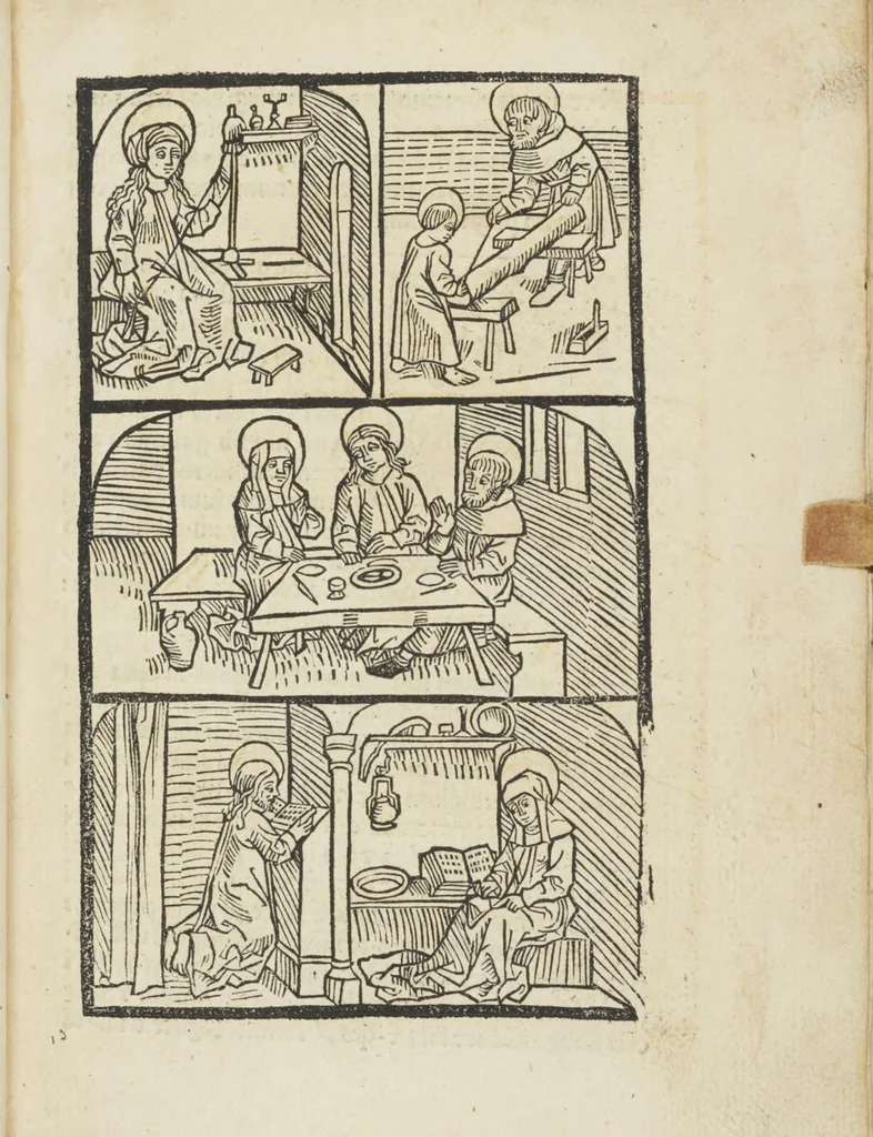An illustration from Itinerarium seu peregrinatio Beate Virginis [et] Dei genitricis Marie, 1490, leaf 31