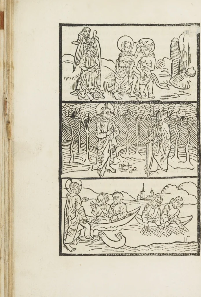 An illustration from Itinerarium seu peregrinatio Beate Virginis [et] Dei genitricis Marie, 1490, leaf 38
