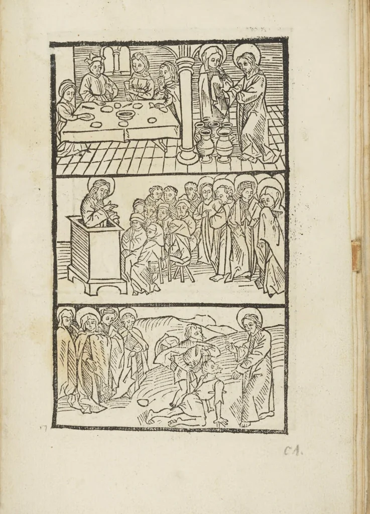 An illustration from Itinerarium seu peregrinatio Beate Virginis [et] Dei genitricis Marie, 1490, leaf 39