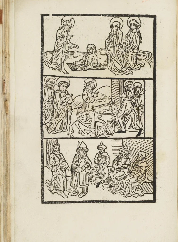 An illustration from Itinerarium seu peregrinatio Beate Virginis [et] Dei genitricis Marie, 1490, leaf 40