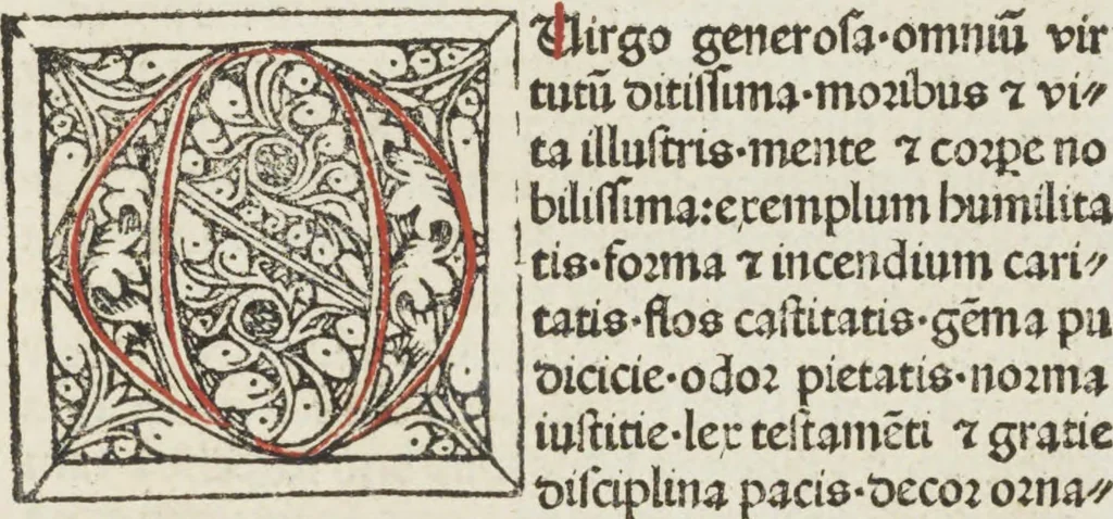 An illustration from Itinerarium seu peregrinatio Beate Virginis [et] Dei genitricis Marie, 1490, leaf 41