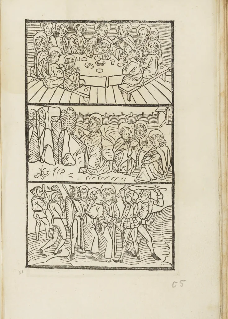 An illustration from Itinerarium seu peregrinatio Beate Virginis [et] Dei genitricis Marie, 1490, leaf 47