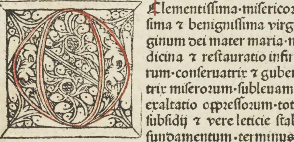 An illustration from Itinerarium seu peregrinatio Beate Virginis [et] Dei genitricis Marie, 1490, leaf 49