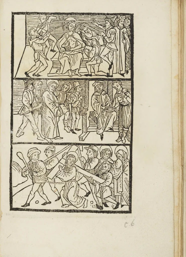 An illustration from Itinerarium seu peregrinatio Beate Virginis [et] Dei genitricis Marie, 1490, leaf 53
