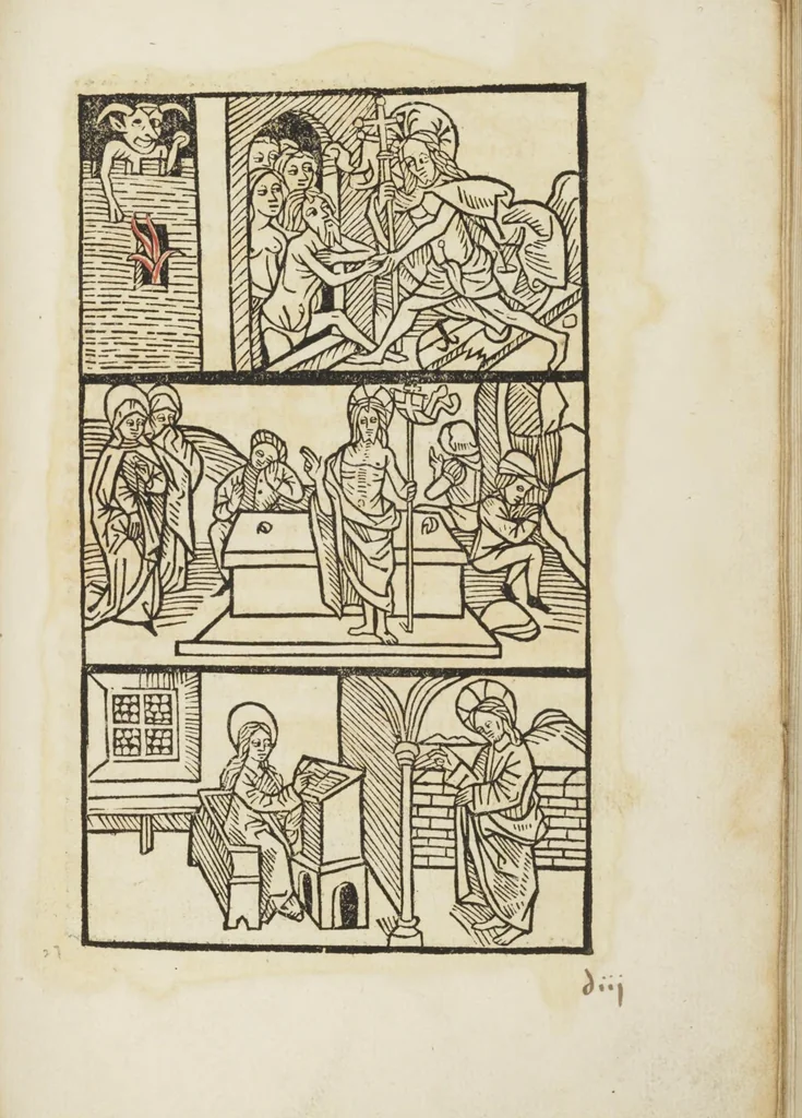 An illustration from Itinerarium seu peregrinatio Beate Virginis [et] Dei genitricis Marie, 1490, leaf 59