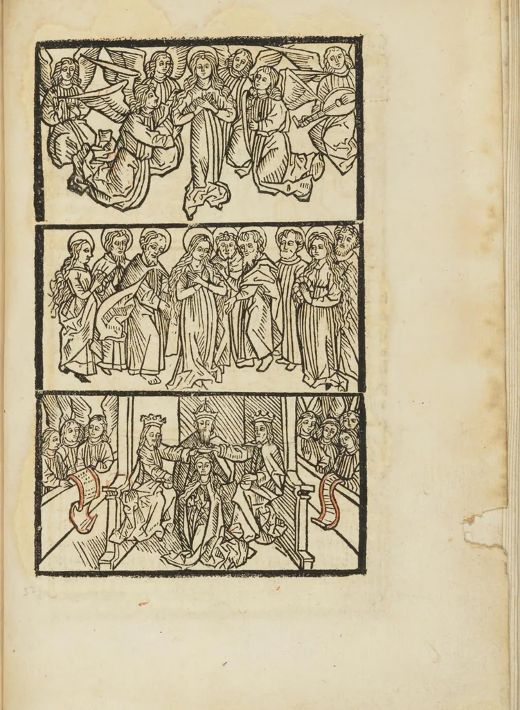 An illustration from Itinerarium seu peregrinatio Beate Virginis [et] Dei genitricis Marie, 1490, leaf 69