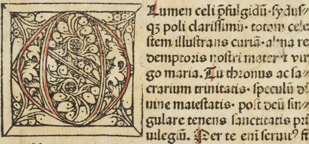 An illustration from Itinerarium seu peregrinatio Beate Virginis [et] Dei genitricis Marie, 1490, leaf 70