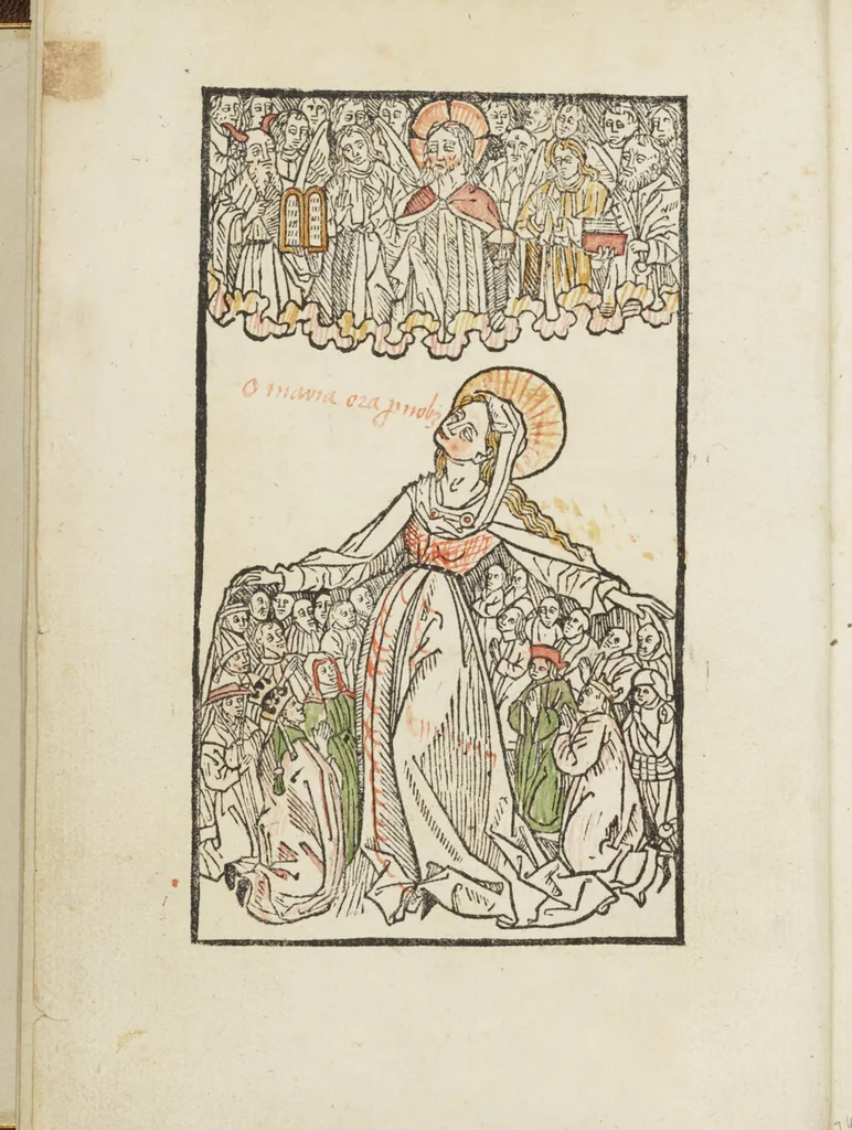 An illustration from Itinerarium seu peregrinatio Beate Virginis [et] Dei genitricis Marie, 1490, leaf 8