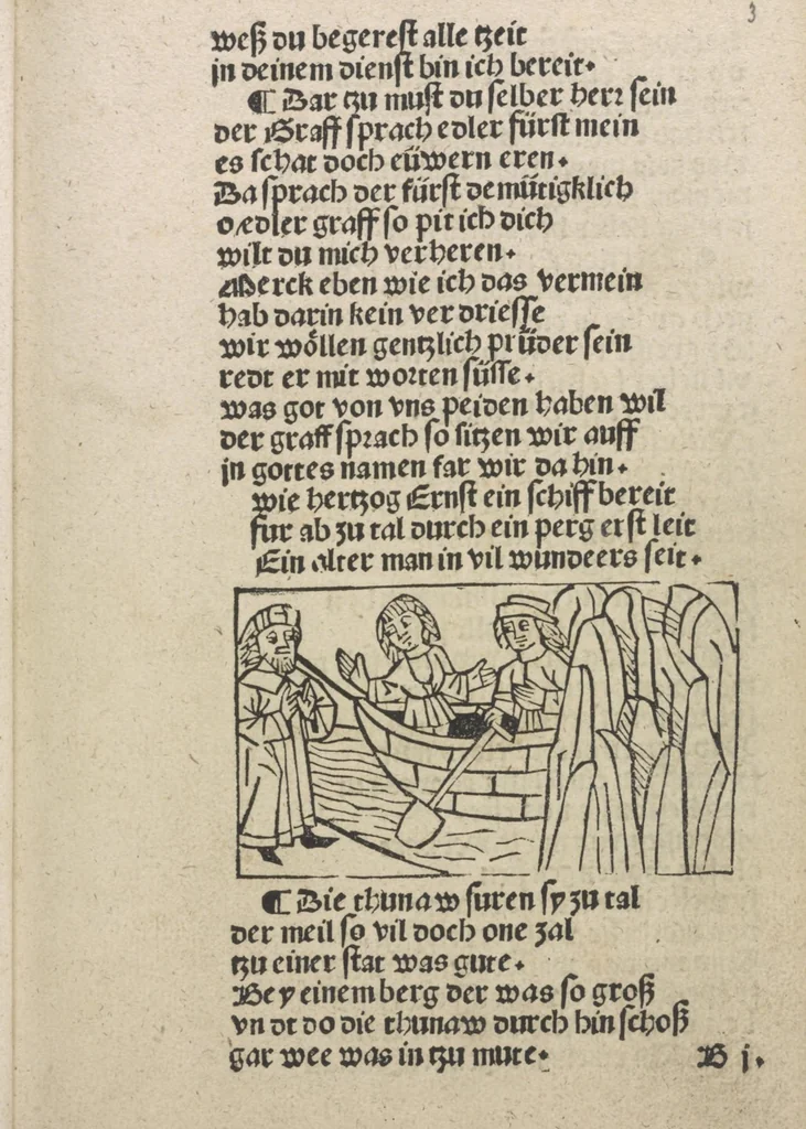 An illustration from Herzog Ernsts Ausfahrt, 1500, leaf 16