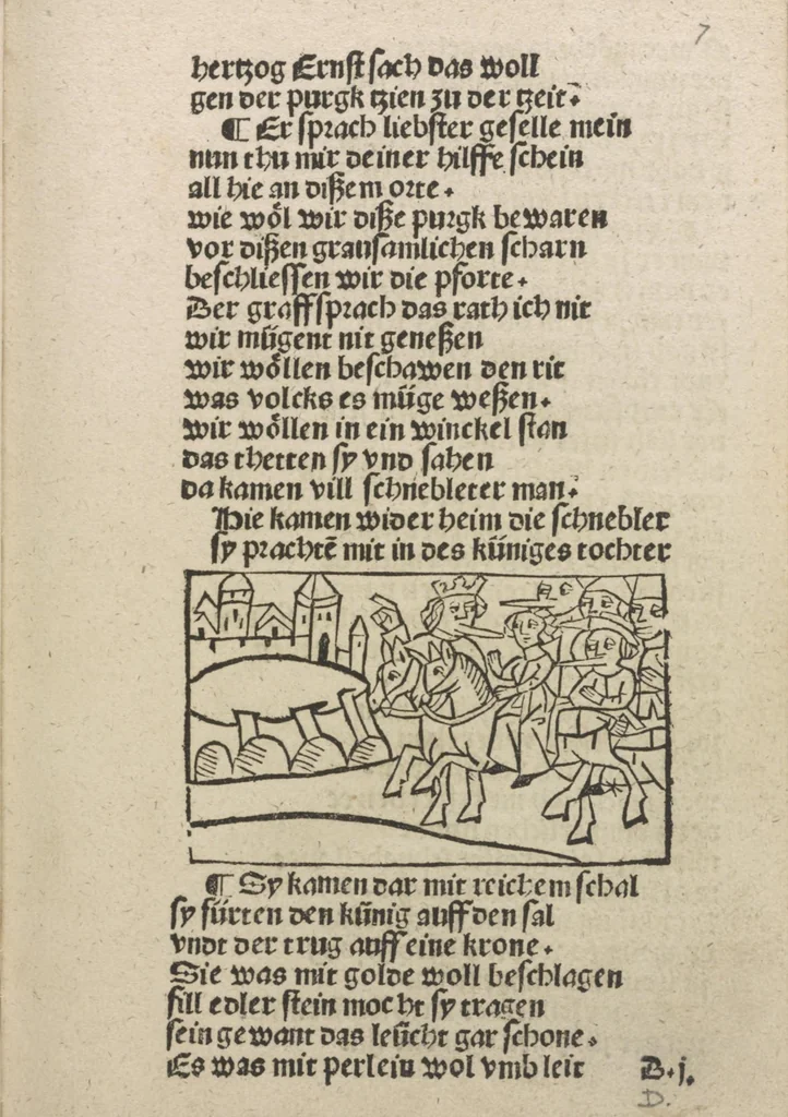 An illustration from Herzog Ernsts Ausfahrt, 1500, leaf 24
