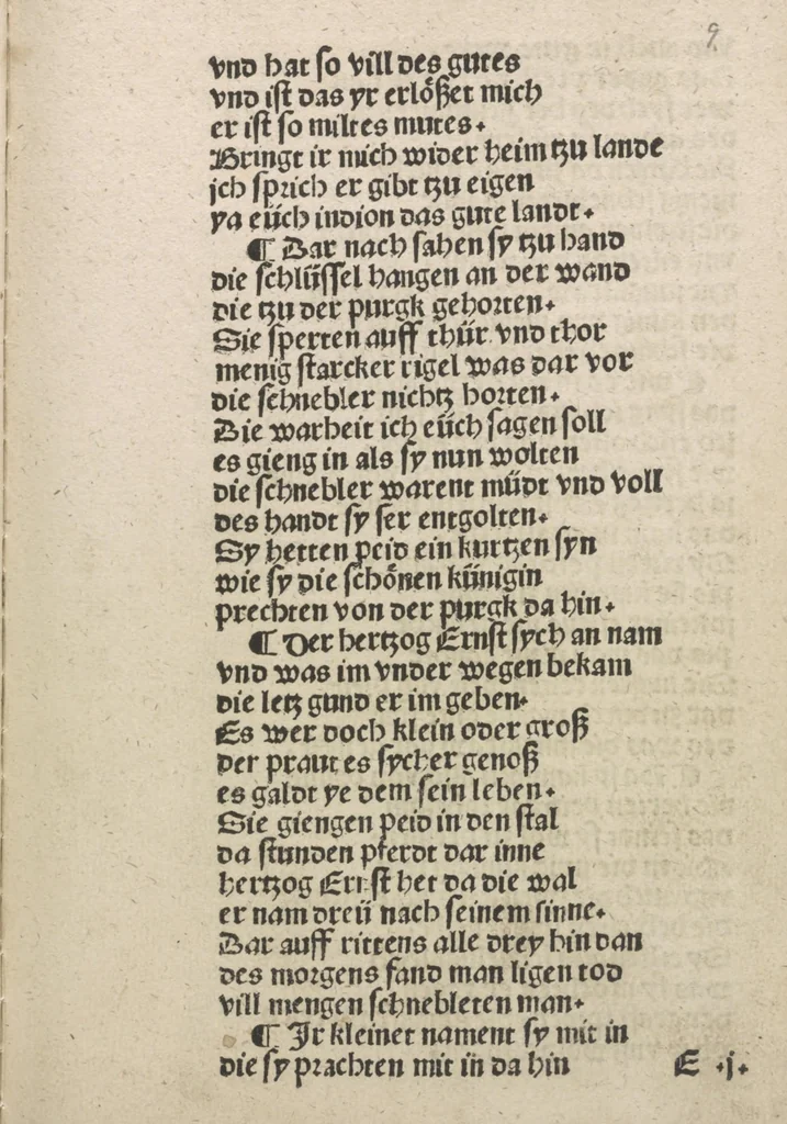 An illustration from Herzog Ernsts Ausfahrt, 1500, leaf 28