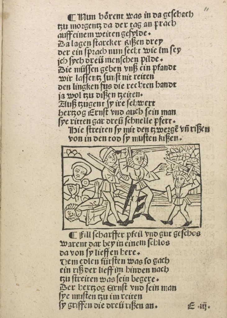 An illustration from Herzog Ernsts Ausfahrt, 1500, leaf 32