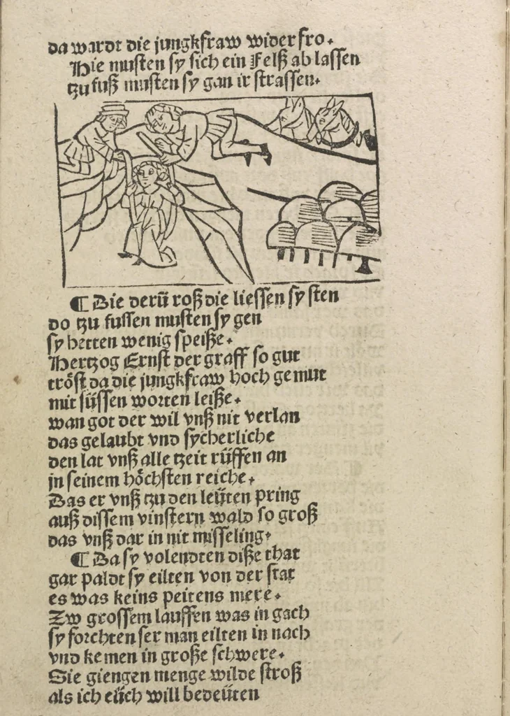 An illustration from Herzog Ernsts Ausfahrt, 1500, leaf 35