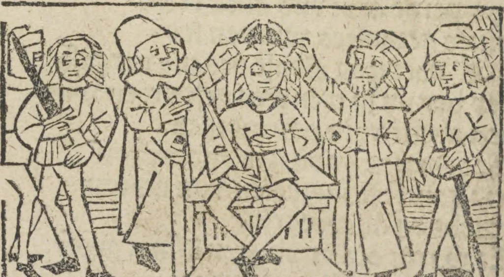 An illustration from Herzog Ernsts Ausfahrt, 1500, leaf 48