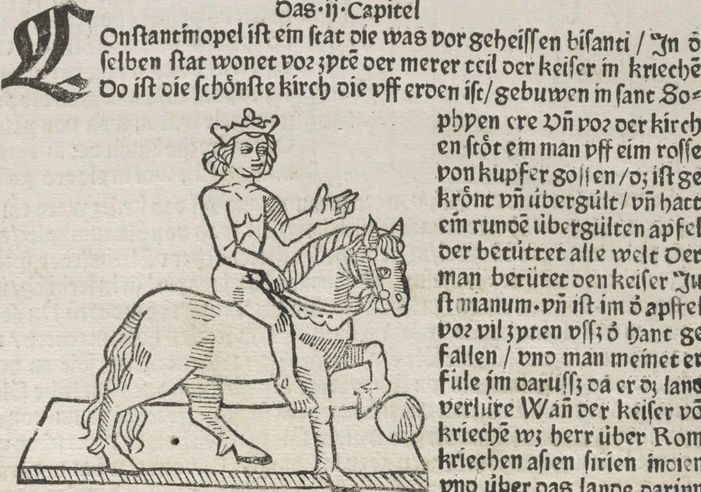 An illustration from Itinerarium, 1484, leaf 10