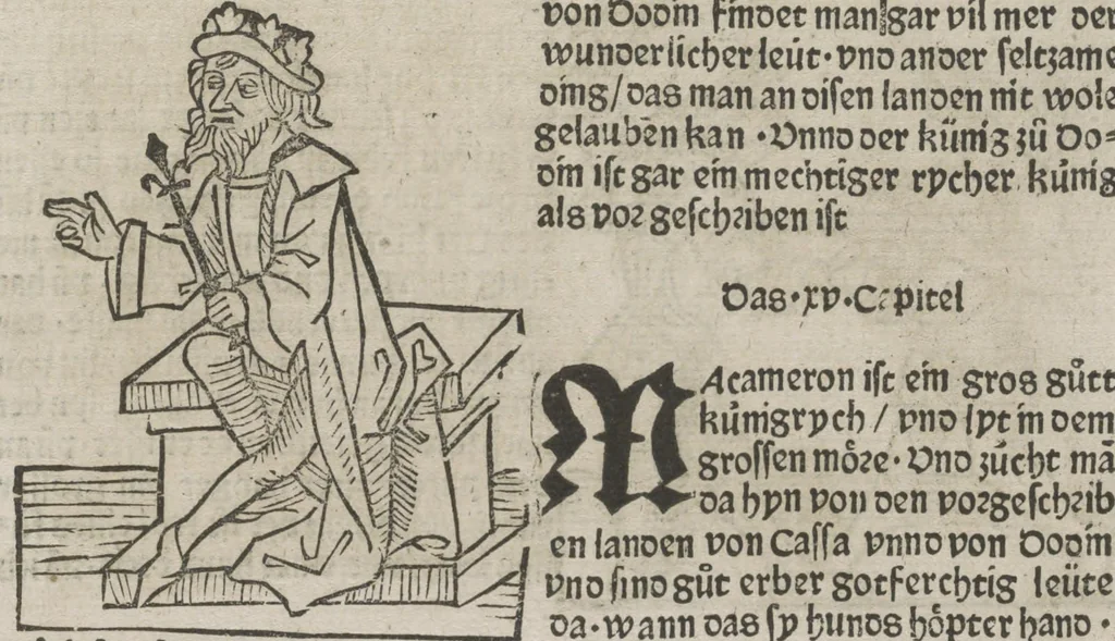 An illustration from Itinerarium, 1484, leaf 108