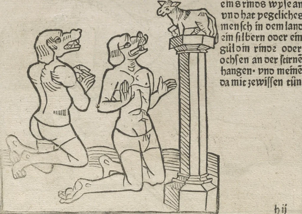 An illustration from Itinerarium, 1484, leaf 108