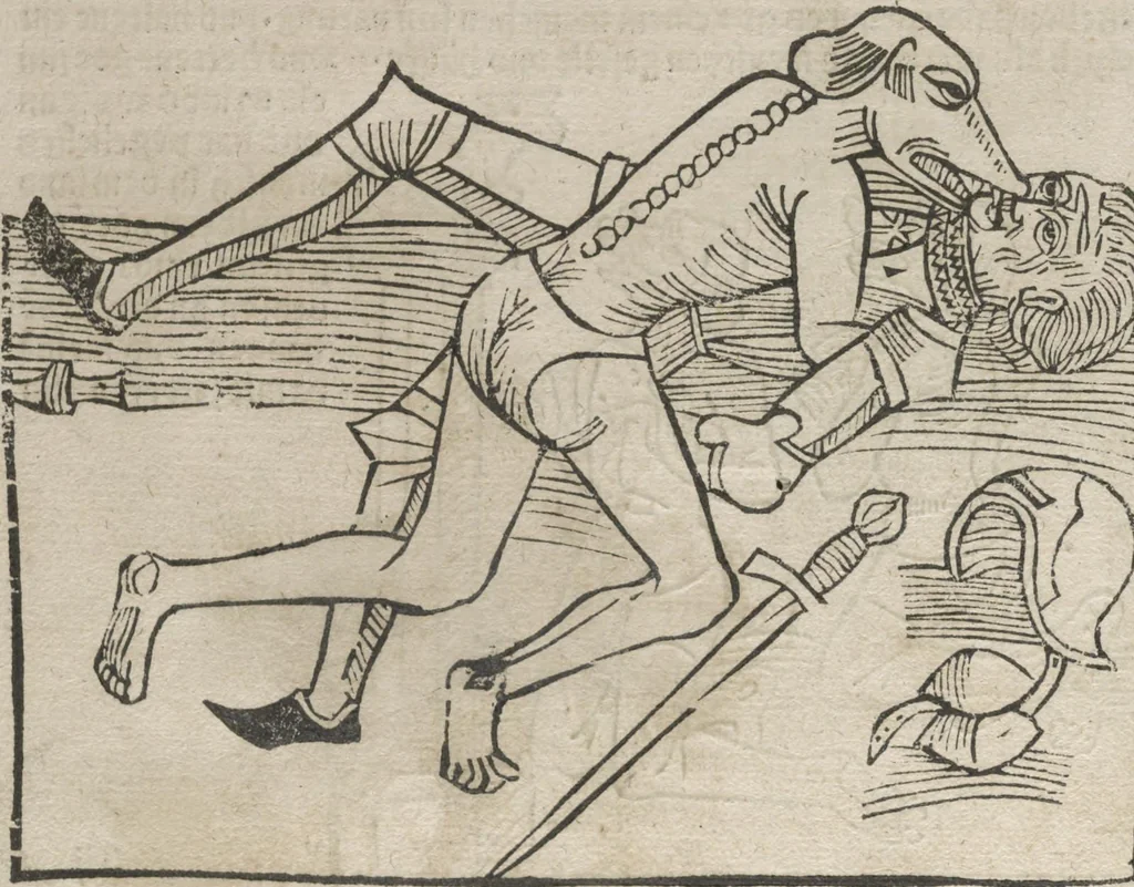 An illustration from Itinerarium, 1484, leaf 109