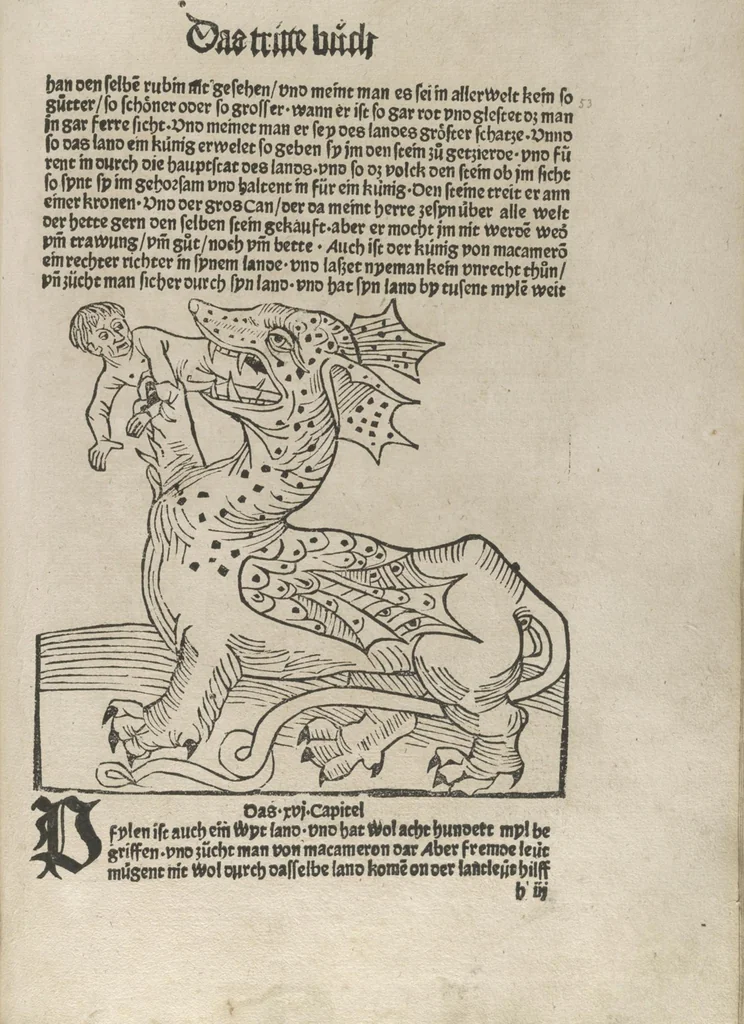 An illustration from Itinerarium, 1484, leaf 110