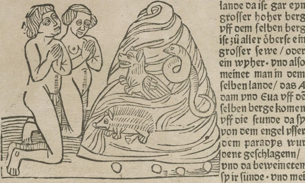 An illustration from Itinerarium, 1484, leaf 111