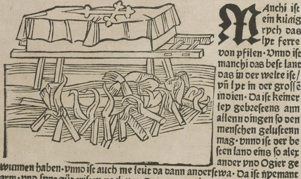 An illustration from Itinerarium, 1484, leaf 113