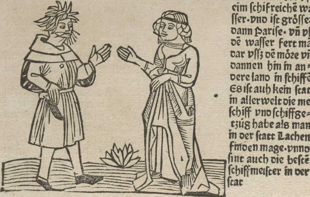 An illustration from Itinerarium, 1484, leaf 113