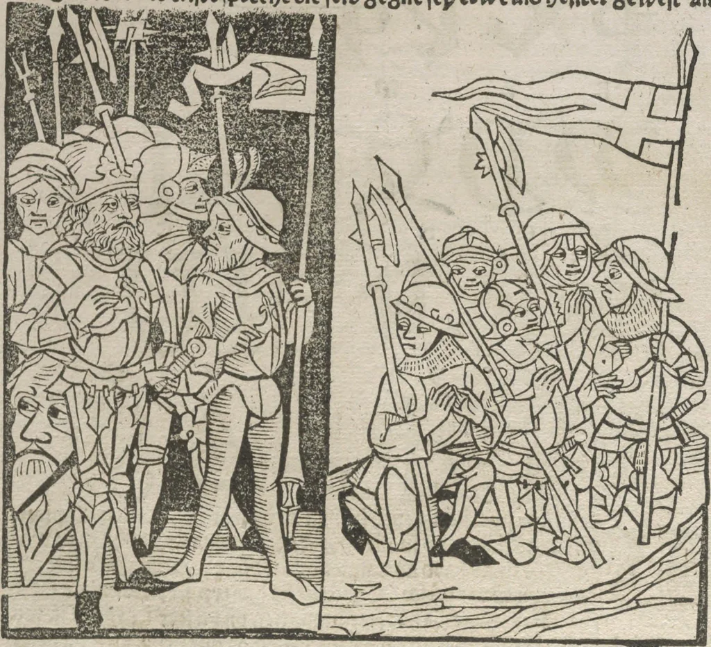 An illustration from Itinerarium, 1484, leaf 131