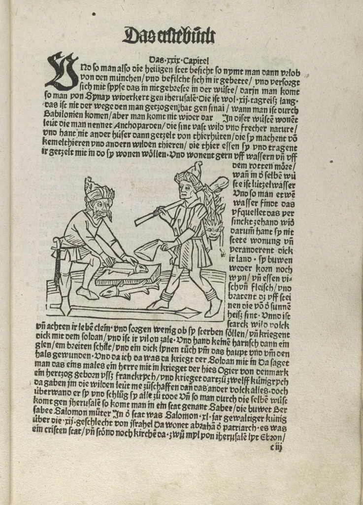 An illustration from Itinerarium, 1484, leaf 42