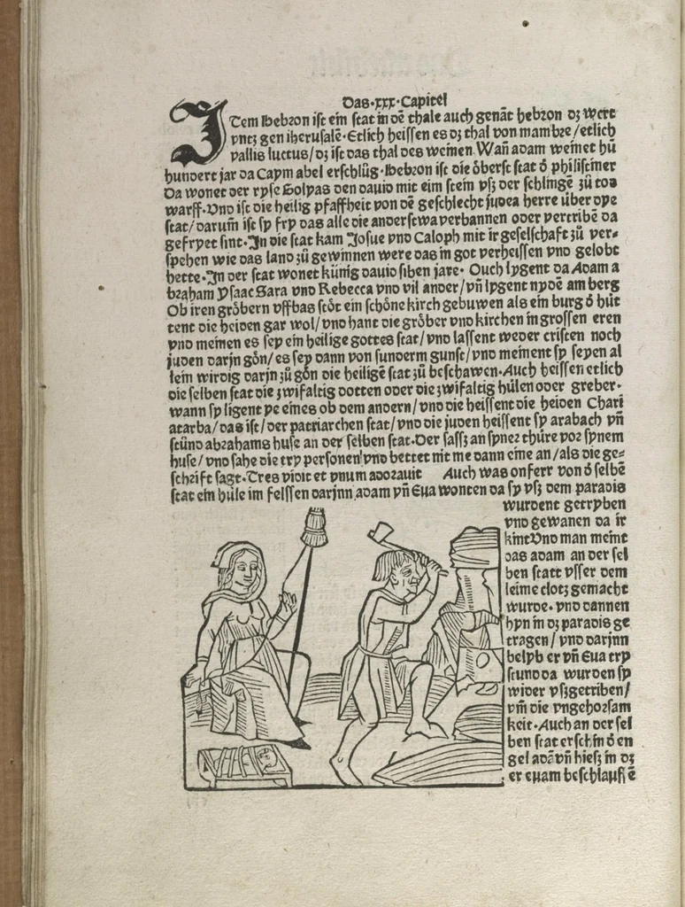 An illustration from Itinerarium, 1484, leaf 43