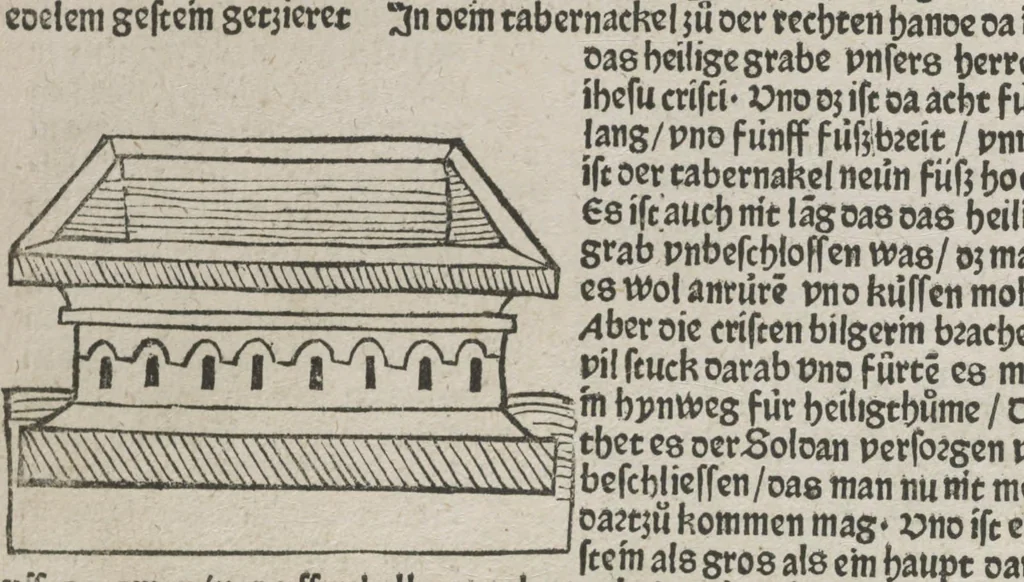 An illustration from Itinerarium, 1484, leaf 47