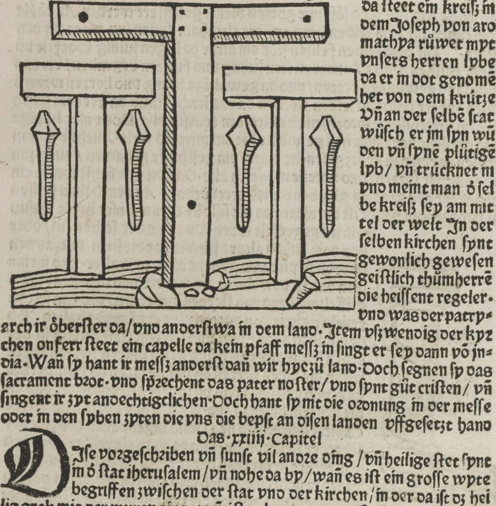 An illustration from Itinerarium, 1484, leaf 49