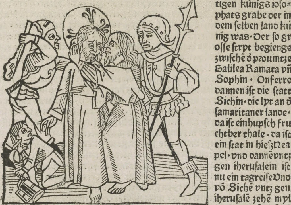 An illustration from Itinerarium, 1484, leaf 58