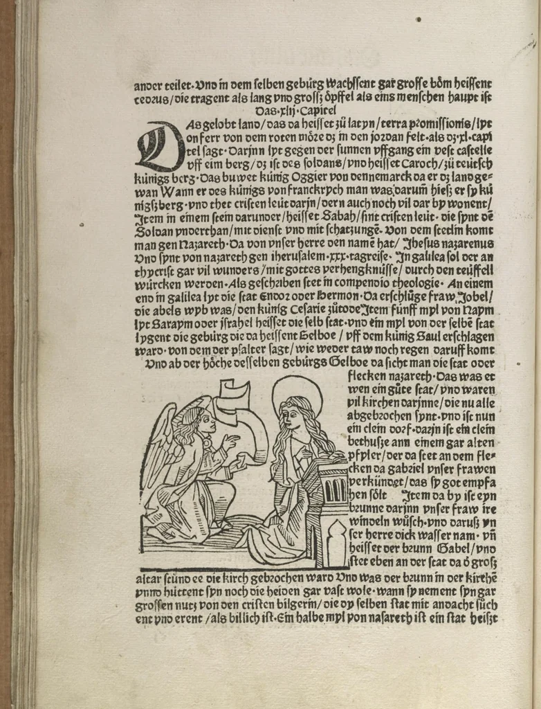 An illustration from Itinerarium, 1484, leaf 63