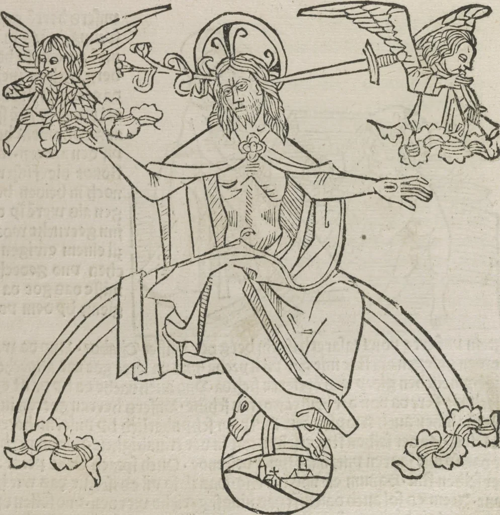 An illustration from Itinerarium, 1484, leaf 65