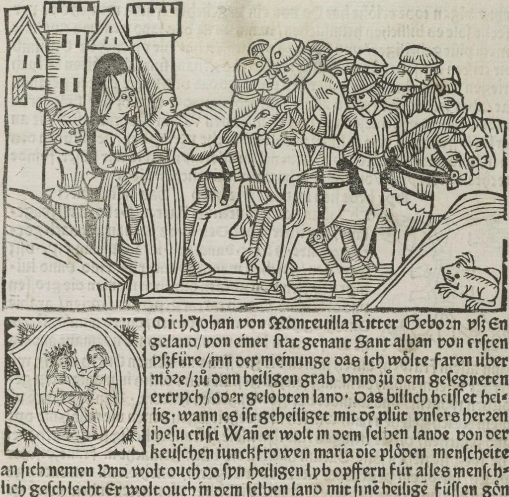 An illustration from Itinerarium, 1484, leaf 8